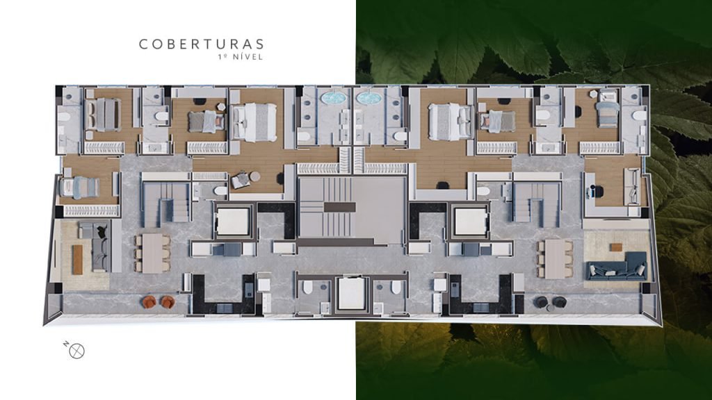 Cobertura — 1º nível