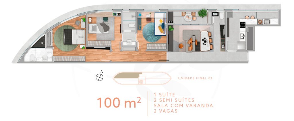 Apartamento 3 quartos